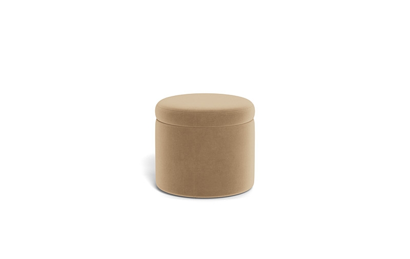 Colten Round Storage Stool Ottoman - Image 1