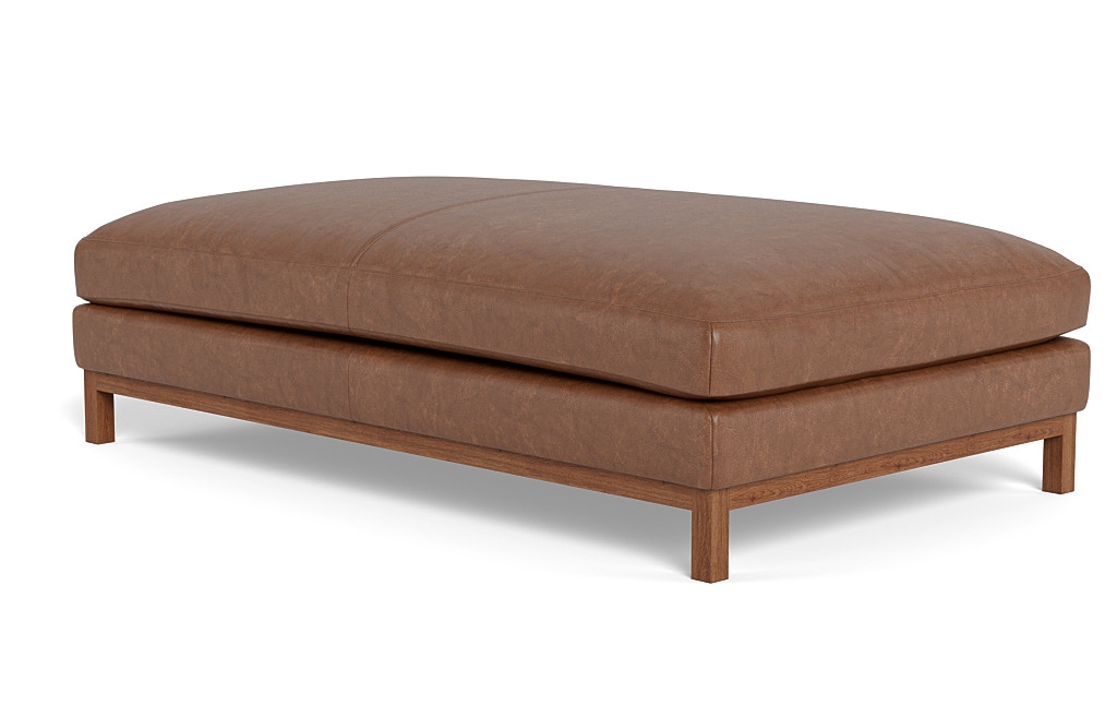 Jasper Leather Ottoman - Image 4