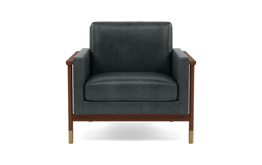 Jason Leather Accent Chair - Image 0