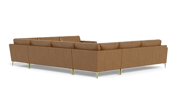 Gaby Leather 5-piece 6-Seat U-Sectional - Image 4