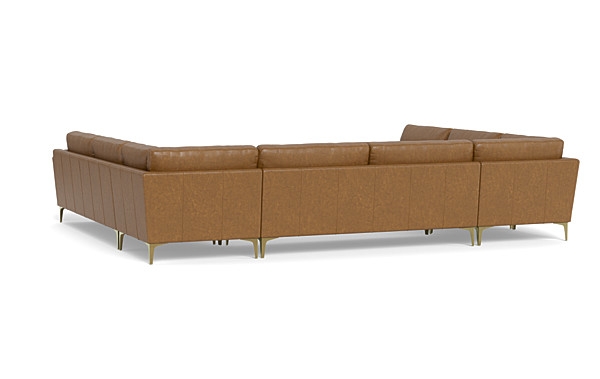 Gaby Leather 5-piece 6-Seat U-Sectional - Image 2