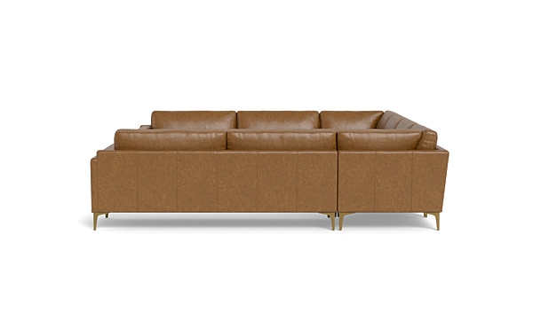 Gaby Leather 5-piece 6-Seat U-Sectional - Image 1