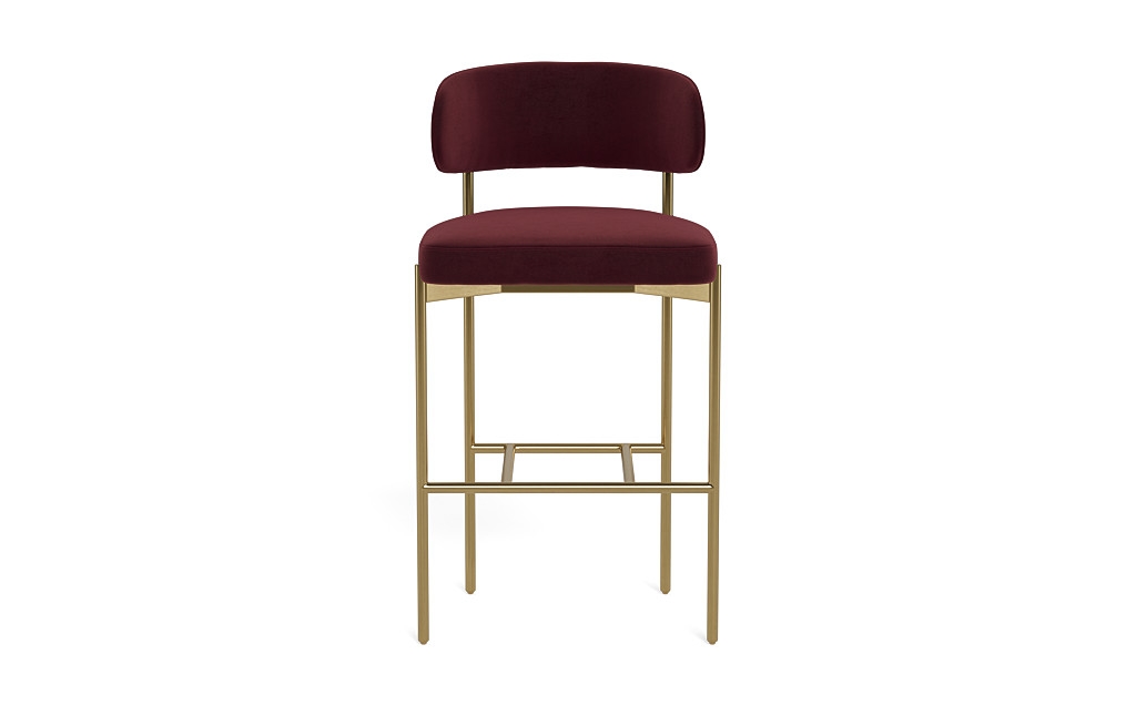Hollis Metal Framed Upholstered Bar Stool - Image 0