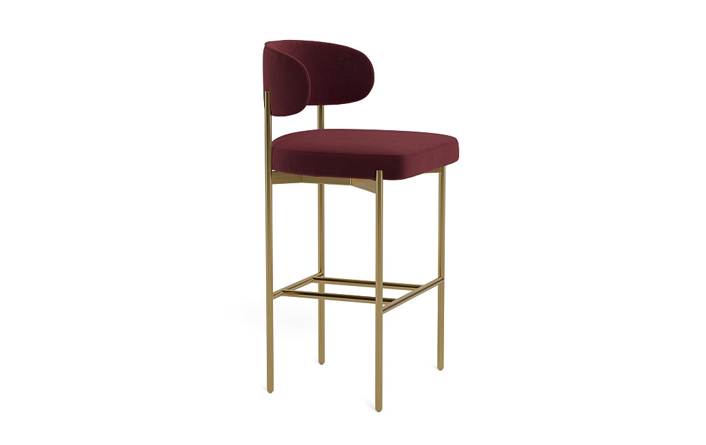 Hollis Metal Framed Upholstered Bar Stool - Image 1