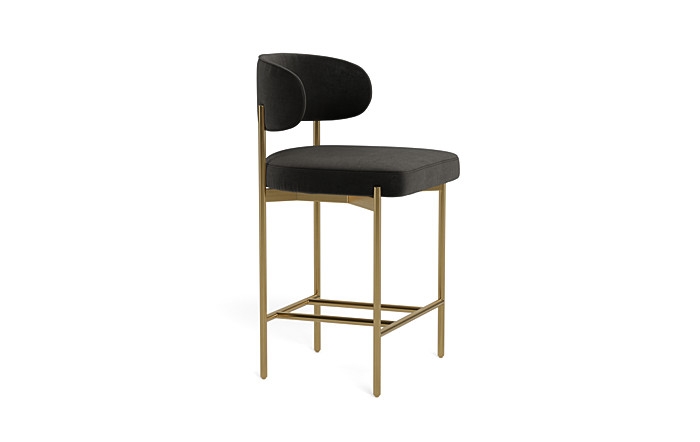 Hollis Metal Framed Upholstered Counter Stool - Image 2