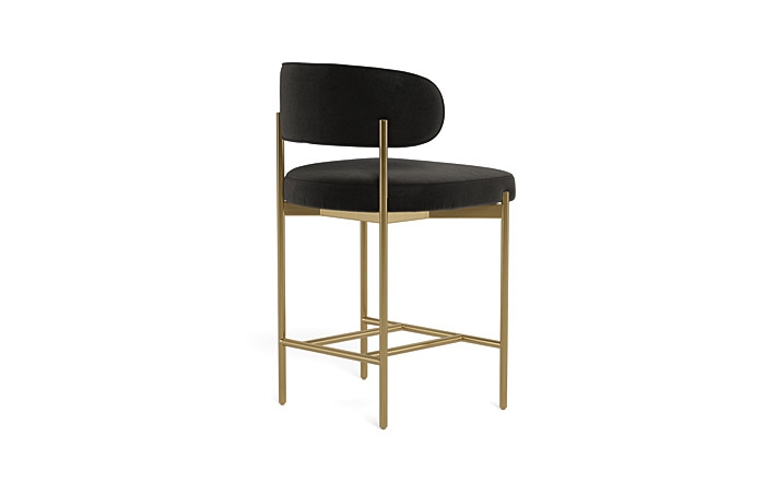 Hollis Metal Framed Upholstered Counter Stool - Image 3