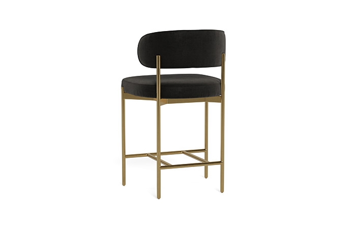 Hollis Metal Framed Upholstered Counter Stool - Image 1