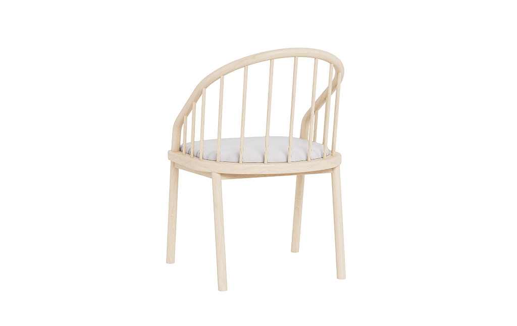 Alten Wood Framed Upholstered Seat Chair - Image 2