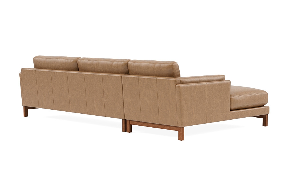 Gaby Leather 3-Seat Left Chaise Sectional - Image 2