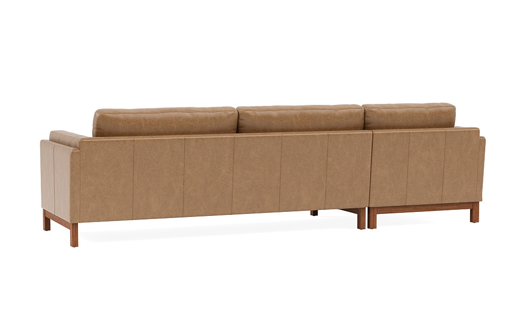 Gaby Leather 3-Seat Left Chaise Sectional - Image 4