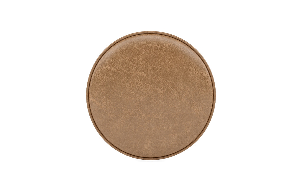 Throw Pillow Leather 13 Round Pillow" - Image 0