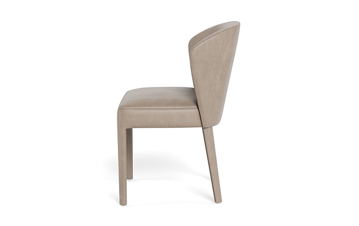 Pratt Leather Fully Upholstered Chair - Image 3