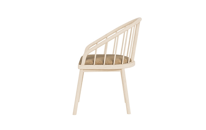 Alten Wood Framed Upholstered Seat Chair - Image 4