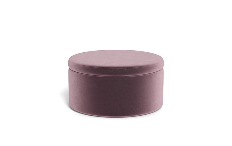 Colten Round Storage Coffee Table Ottoman - Image 2