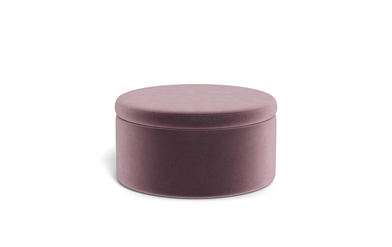 Colten Round Storage Coffee Table Ottoman - Image 4