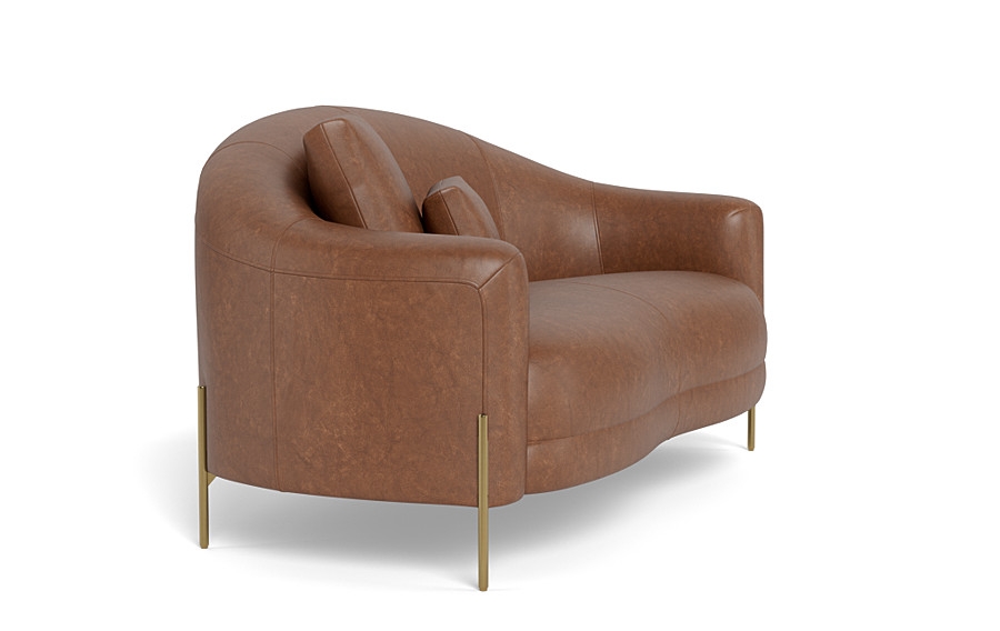 Fiona Leather Loveseat - Image 2