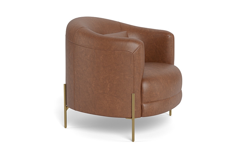 Fiona Leather Accent Chair - Image 4