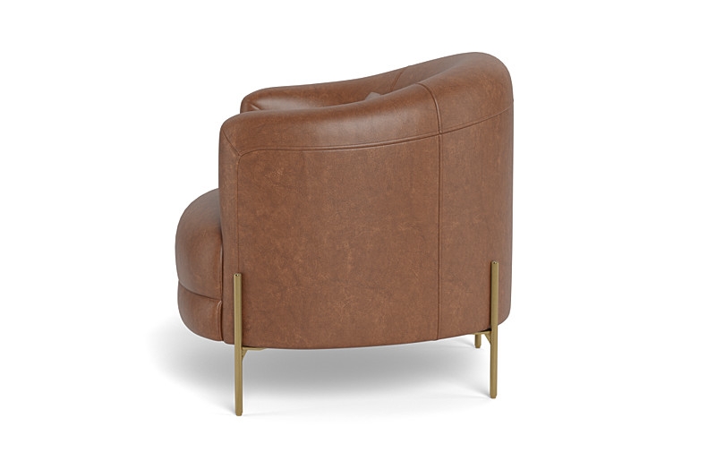 Fiona Leather Accent Chair - Image 1
