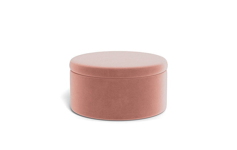 Colten Round Storage Coffee Table Ottoman - Image 0