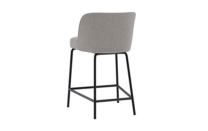 Graham Metal Framed Upholstered Counter Stool - Image 1