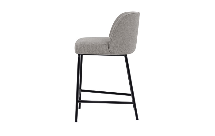 Graham Metal Framed Upholstered Counter Stool - Image 2