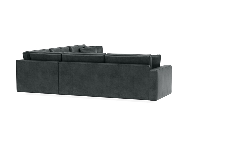 James Leather 3-Piece 4-Seat Corner Sectional - Image 3