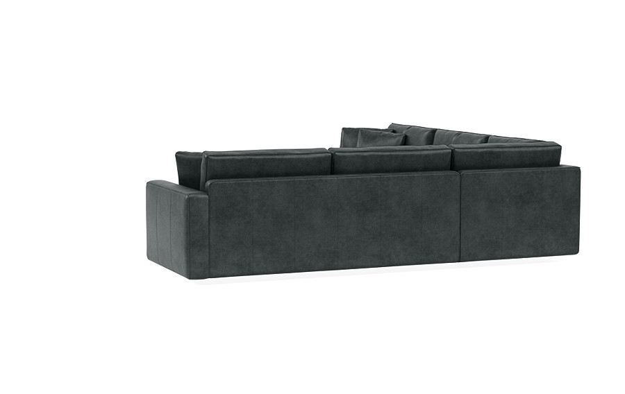 James Leather 3-Piece 4-Seat Corner Sectional - Image 4