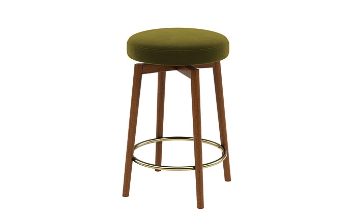 Caspine Upholstered Counter Stool - Image 3