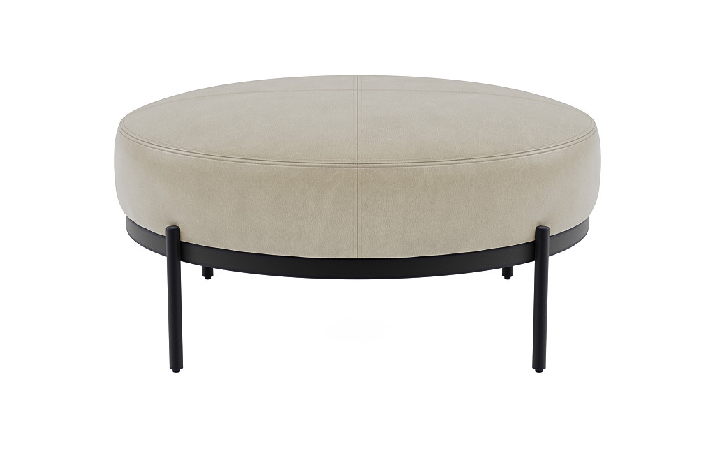 Kyle Round Coffee Table Ottoman - Image 0