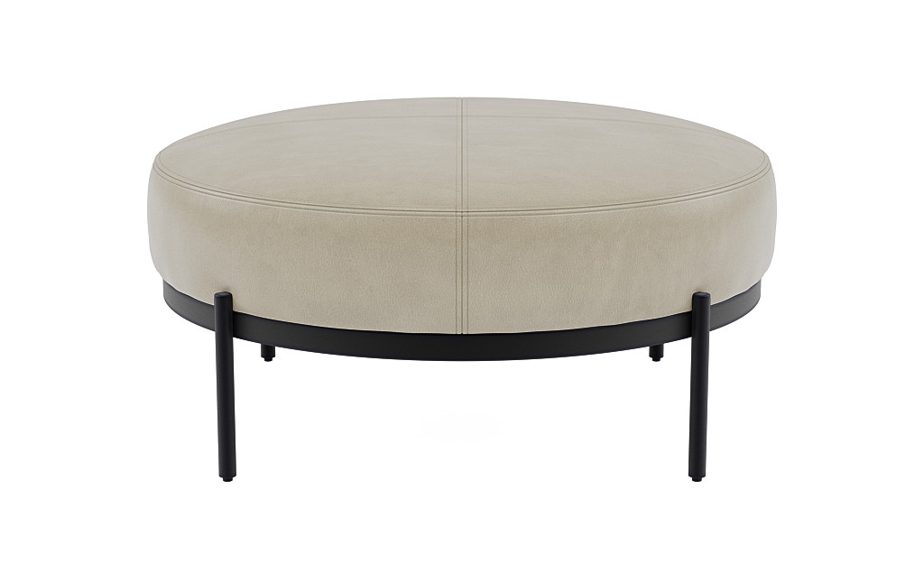 Kyle Round Coffee Table Ottoman - Image 3