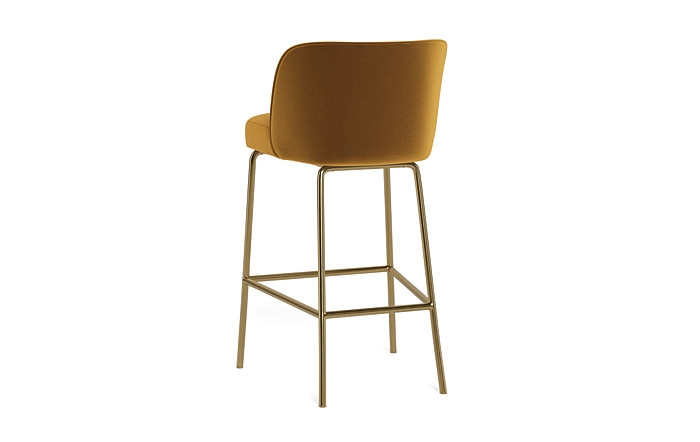 Graham Metal Framed Upholstered Bar Stool - Image 4