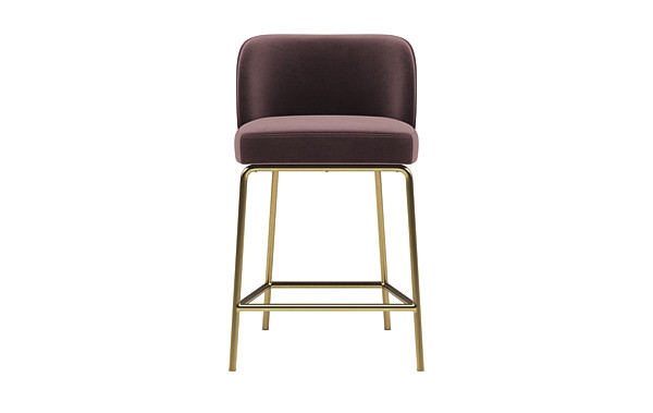 Graham Metal Framed Upholstered Counter Stool - Image 0