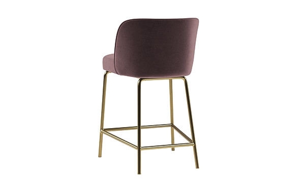Graham Metal Framed Upholstered Counter Stool - Image 4