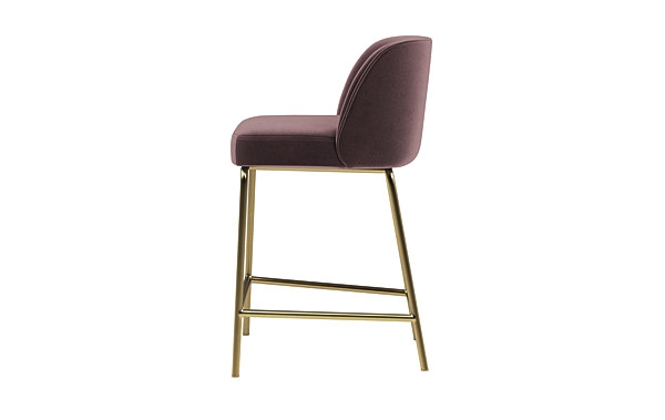 Graham Metal Framed Upholstered Counter Stool - Image 2
