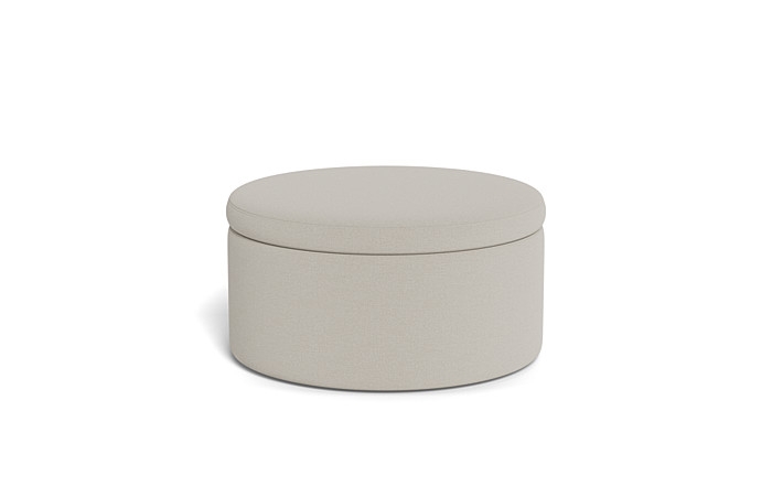 Colten Round Storage Coffee Table Ottoman - Image 3