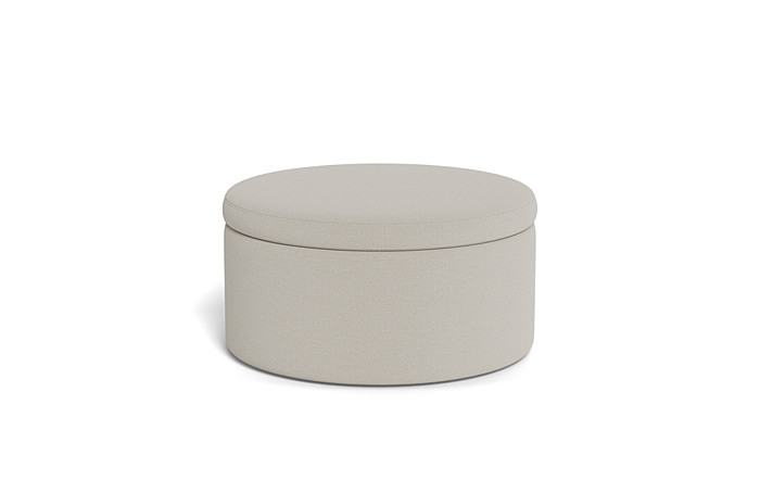 Colten Round Storage Coffee Table Ottoman - Image 2