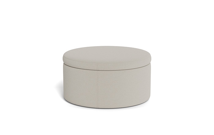 Colten Round Storage Coffee Table Ottoman - Image 4