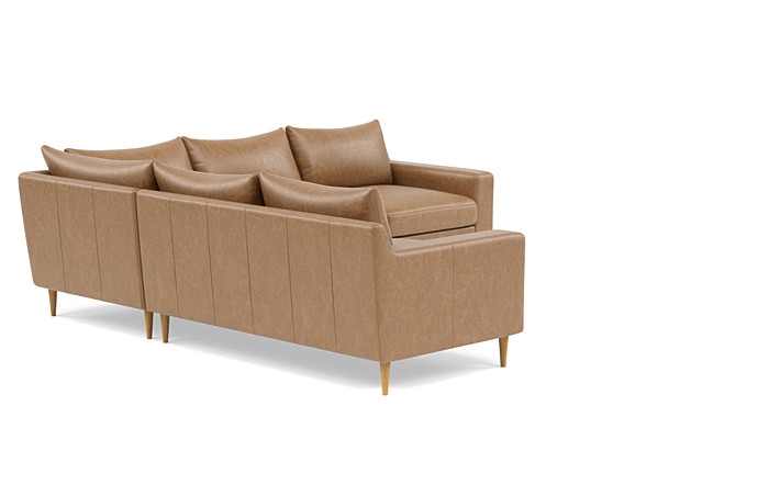 Sloan Leather 4-Seat Corner Sectional Sofa - Image 3