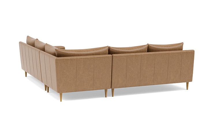 Sloan Leather 4-Seat Corner Sectional Sofa - Image 4