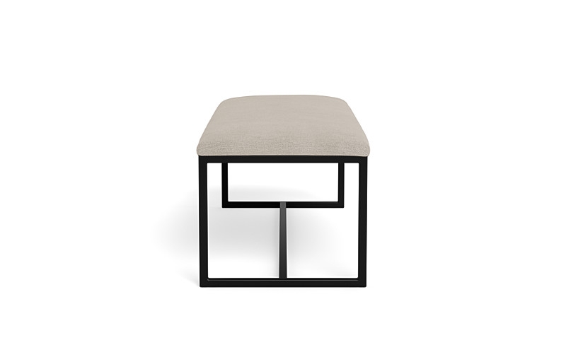 Fritz Metal Framed Upholstered Bench - Image 4
