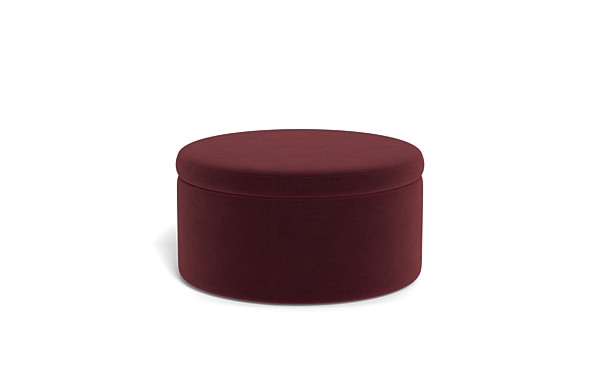 Colten Round Storage Coffee Table Ottoman - Image 4