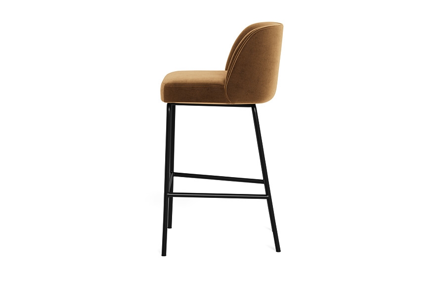 Graham Metal Framed Upholstered Bar Stool - Image 2