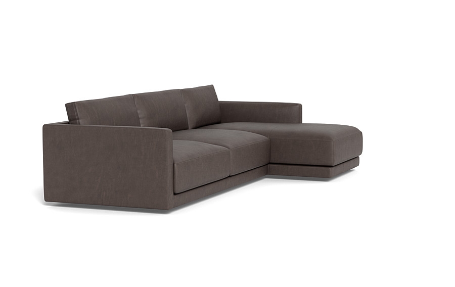 Lukas Leather 3-Seat Right Chaise Sectional - Image 4