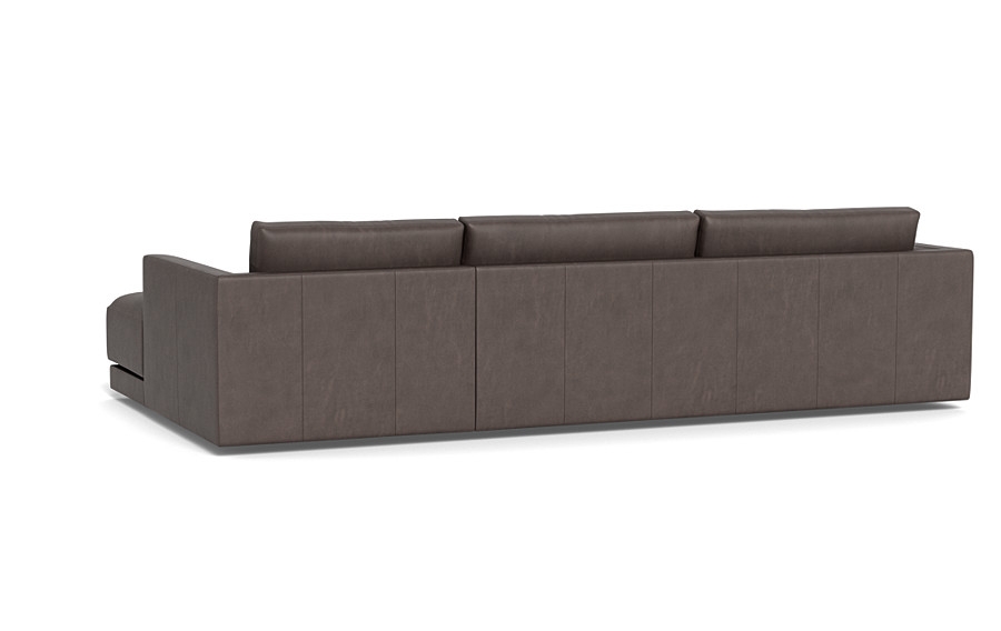 Lukas Leather 3-Seat Right Chaise Sectional - Image 3