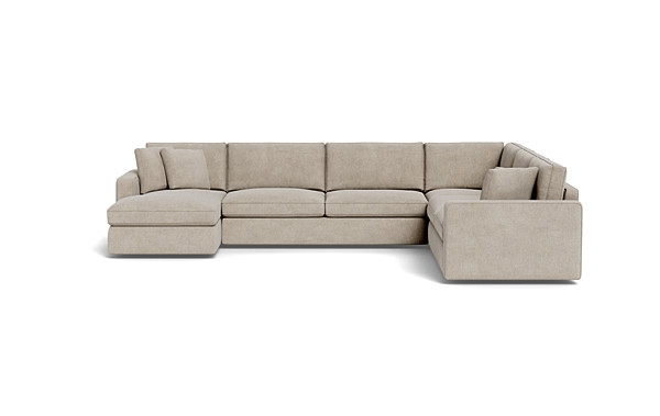 James 4-Piece 5-Seat Corner Chaise Sectional Left - Image 0