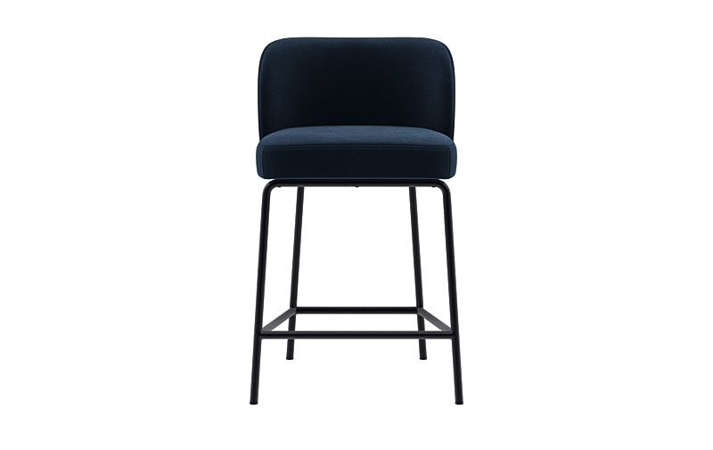 Graham Metal Framed Upholstered Counter Stool - Image 0