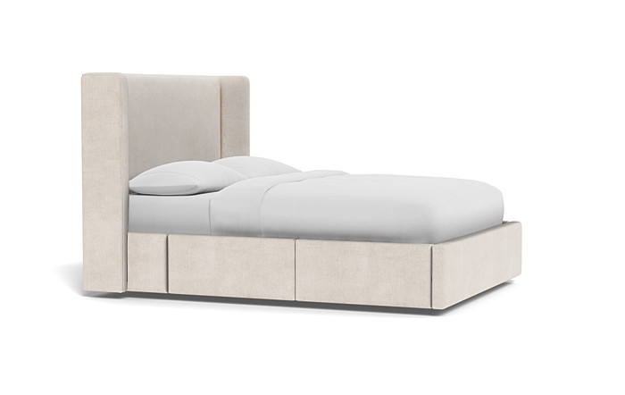 Graham Upholstered Bed with Storage Option, Queen + Storage - Image 4