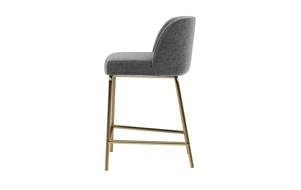 Graham Metal Framed Upholstered Counter Stool - Image 2