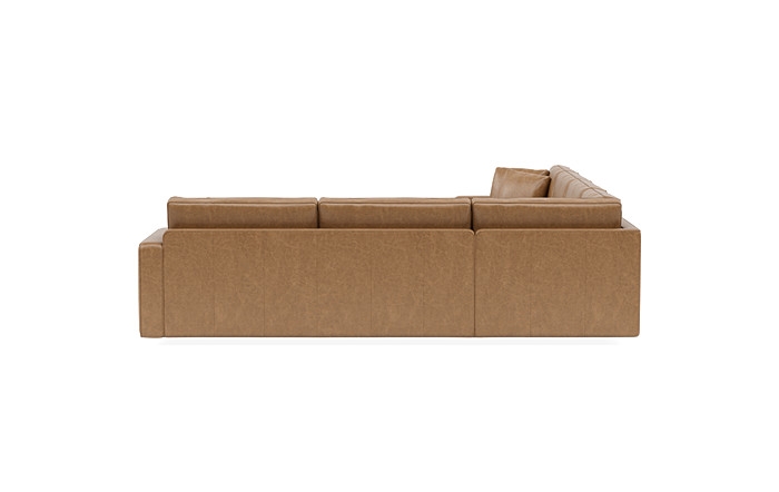James Leather 4-Piece 5-Seat Corner Chaise Sectional Left - Image 3