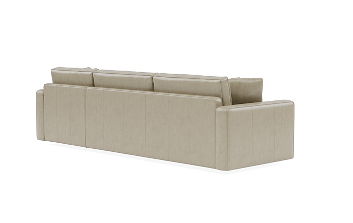 James Leather 3-Seat Right Chaise Sectional - Image 3